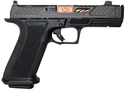 Shadow Systems XR920P Compensator Optic Ready Pistol SS3211, 9mm Luger, 4.25in, Black Interchangeable Backstrap, Black Finish, 17 Rds