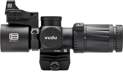Eotech Vudu Rifle Scope w/Red Dot Package VDU39PKG1, 3-9x, 32mm Obj, EFLX, Black, Illuminated HC1 MOA Reticle