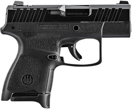 Beretta APX A1 Optics Ready Semi-Auto Pistol JAXN920A1, 9mm, 3.3", Black Synthetic Grip, Black Finish, 6 Rds