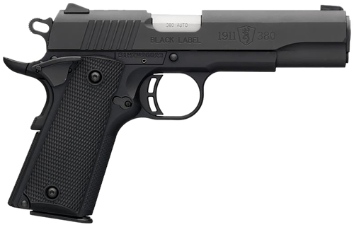 Browning 1911-380 Black Label Pistol 051904492, 380 ACP, 4.25", Composite Grips, Matte Black Finish, 8 Rd