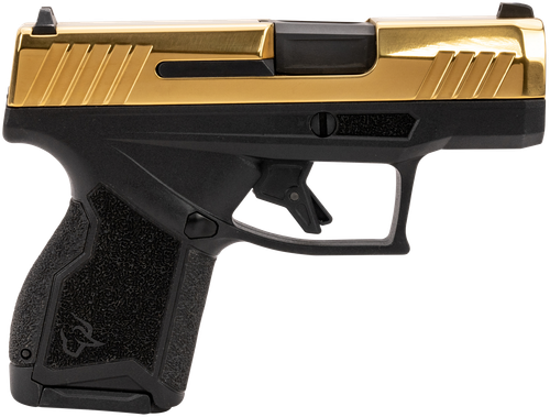 Taurus GX4 Compact Pistol 1GX4M931G, 9mm, 3.06", Textured Polymer Grips, Gold PVD Slide, 13 Rds
