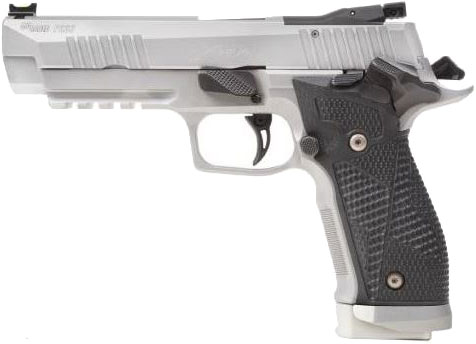 Sig Sauer P226 X-Five Pistol 226X5-9-STAS, 9mm, 5", X-Series OR Slide, Custom Hogue G-10 Piranha Grips, 20 Rds