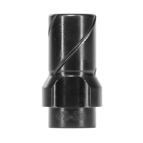 Huxwrx 3-Lug Barrel Adapter for 9MM, 1/2x28, Black