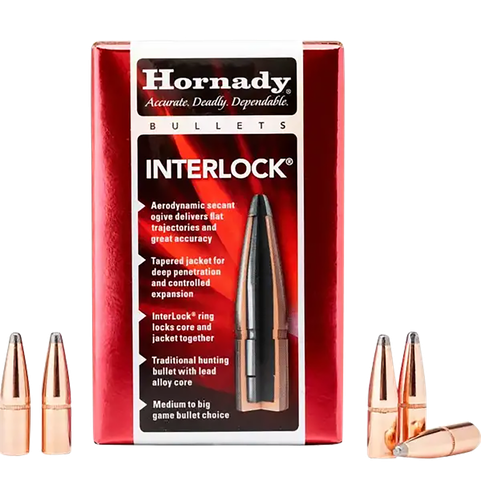 Hornady Rifle Bullet, 338 Caliber, .338", 250 Grain, Spire Point, 100/Box (3335), Not Loaded