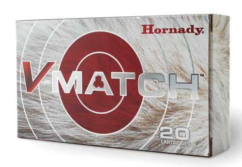 Hornady V-Match Rifle Ammunition 81397, 6MM Creedmoor, ELD-VT, 80 GR, 20 Rd/Bx