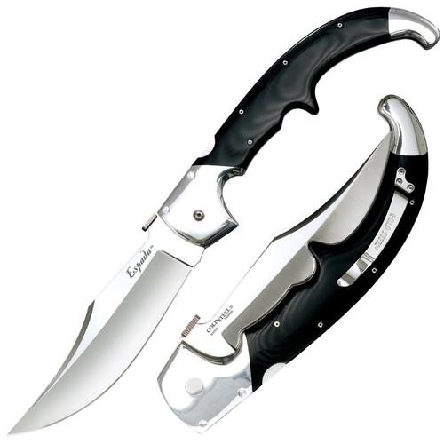 Cold Steel Espada XL Folding Knive, Clip Point, Plain Edge (62MA)