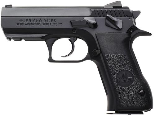 Israeli Weapon Industries Jericho 941 Pistol J941F910ORP, 9mm Luger, 4.40in, Black Textured Grips, 10 Rds