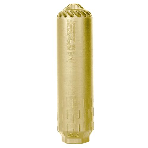 HUXWRX Flow 7.62 Ti, Flow-Through 30 Cal Titanium Suppressor, FDE Finish