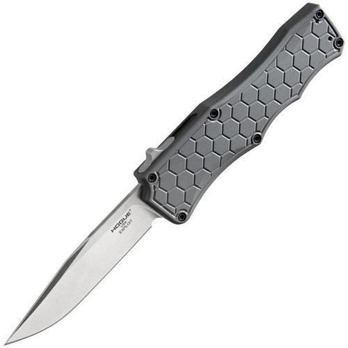 Hogue Exploit Out the Front Automatic Knife w/Clip Point Blade, Tumbled Finish (34052)