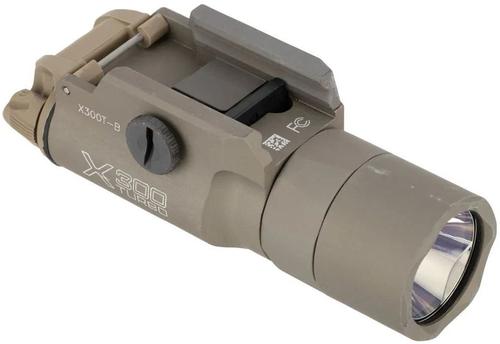 Surefire X300TB Turbo Gun Light (X300T-B-TN) 650 Lumens, 514 Meters Beam, White LED, Tan Anodized Aluminum