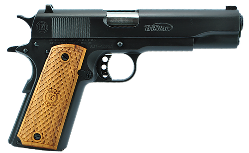 Tri-Star American Classic Government 1911 Pistol 85604, 9mm Luger, 5in, Wood Grips, Blued Finish, 10 Rds