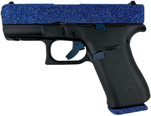 Glock G43X Pistol PX435204NNVY, 9mm Luger, 3.41in, Black Textured Grips, Black Cerakote Finish, 10 Rds