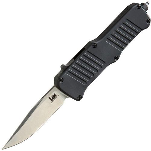 Hogue HK Mini Incursion Out The Front Automatic Knife w/Clip Point Blade, Matte Black (54050)