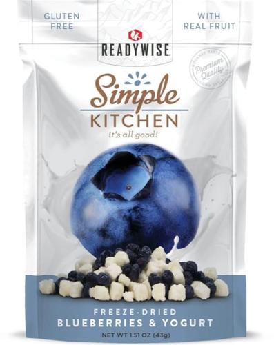 ReadyWise Emergency Food, Freeze-Dried Blueberries and Yogurt