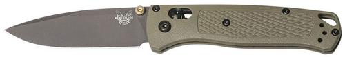 Benchmade Bugout w/ Stainless Steel Plain Edge Drop Point Blade (535GRY-1)