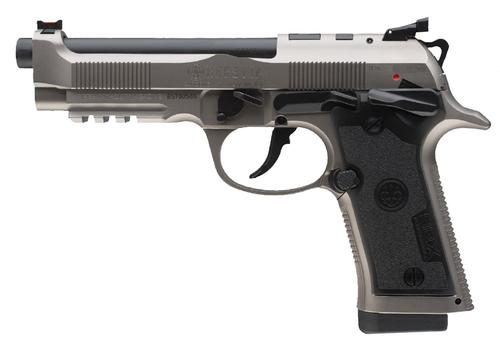 Beretta 92X PCO Pistol J92XPC020, 9mm Luger, 4.90", Aggressive Textured Black Grips, Gray Nistan Finish, 10 Rds