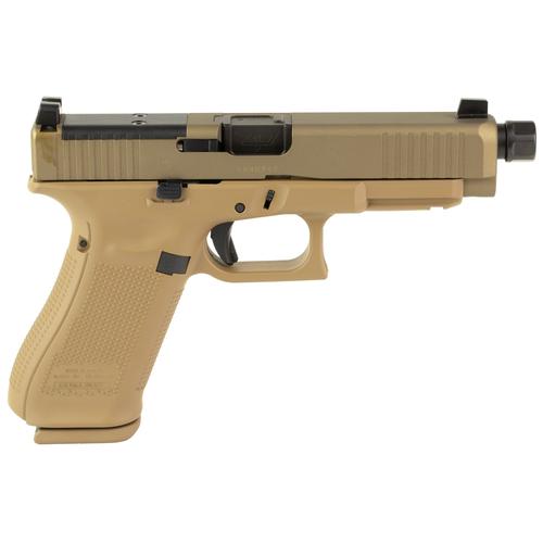 Glock 47X Gen5 M.O.S. Pistol 475S203MOSN-X-SCT, 9mm, 4.99" Threaded Barrel, FDE Polymer Grip, FDE Finish, Optic Ready, 17 Rds