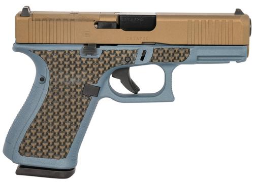 Glock 19 Gen5 PA195S204MOSBTFBBSYNOY, 9mm Pistol, 4.02", YNOT Lasered Grips, Gray Cerakote Finish, 15 Rds