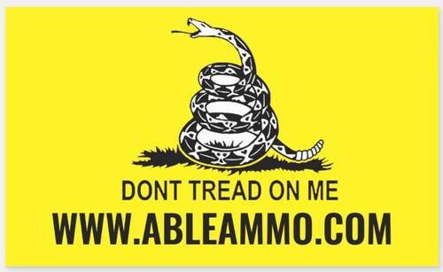 Able's CAR/SUV Window Sticker, 4.5" X 2.7", Don't Tread on Me (STICKERM)