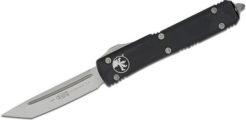 Microtech Ultratech Automatic Out The Front Knife, Tanto Satin Edge, Black (122-5)