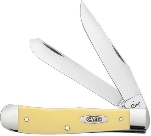 Case Yellow Synthetic Trapper Pocket Knife (80161)