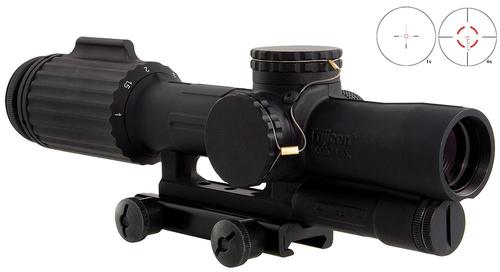 Trijicon VCOG Rifle Scope 1600000, 1-6x, 24mm Obj, Black, Segmented Circle/Crosshair Red Reticle