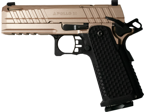 LIVE FREE ARMORY Apollo 11 Optic Ready Pistol LFAPF01206RB, 9mm Luger, 4.90in, Aggressive Texture, Elite Rose Cerakote Finish, 17 Rds
