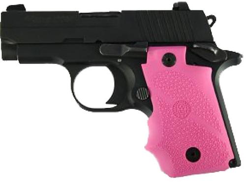 Hogue Sig Sauer P238 Rubber Grip w/Finger Grooves Pink (38007)