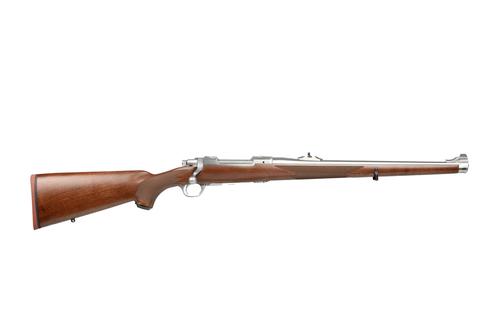 Ruger M77 Hawkeye International Rifle 57145, 6.5x55 Swede, 18.5", Wood Stock, Brushed Stainless Finish, 4 Rd