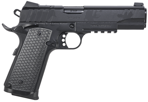 EAA MC1911 S Influencer Optic Ready Pistol 391159, 38 Super, 5in, Black Polymer Grips, Black Camo Finish, 9 Rds