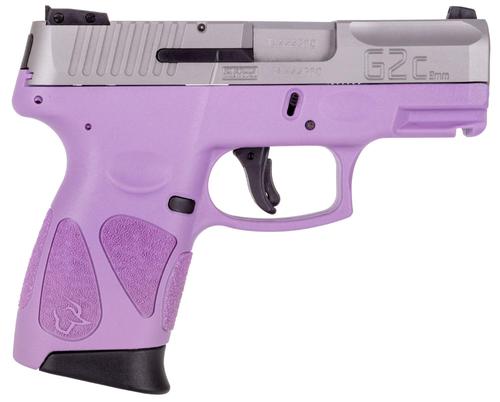 Taurus G2C Semi-Auto Pistol 1G2C93912LP, 9mm Luger, 3.26", Light Purple Finish, Stainless Slide, 12 Rds