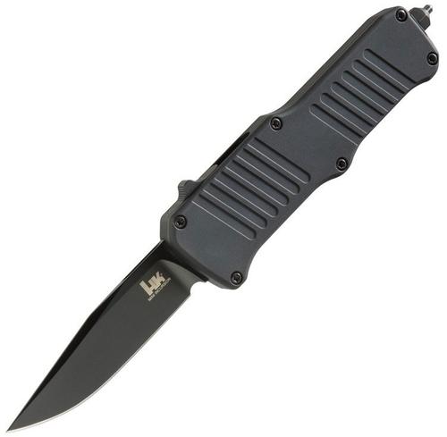 Hogue HK Mini Incursion Out the Front Automatic Knife w/Clip Point Blade, Black Finish (54056)