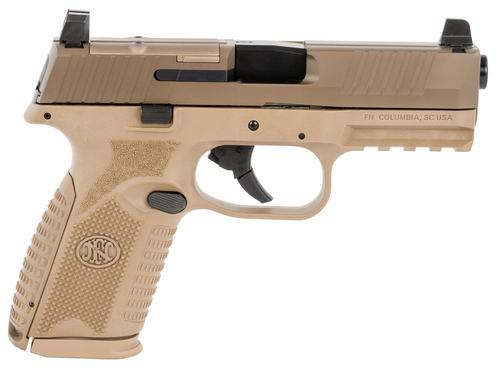 FN Herstal 509M MRD Optic Ready Pistol 66100742, 9mm Luger, 4in, FDE Interchangeable Backstrap, Flat Dark Earth Finish, 10 Rds