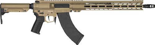 CMMG MK47 Resolute Semi-Auto Rifle 76AC20ACT, 7.62x39mm, 16.10", CMMG RipStock, Coyote Tan Cerakote, 30 Rds