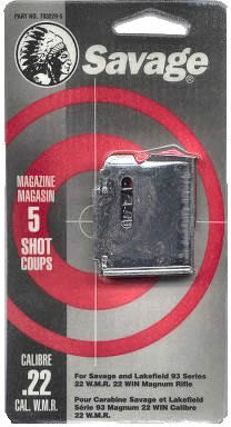 Savage Arms 90 Series 22 WMR & 17 HMR 5 Round Blue Magazine (90001)