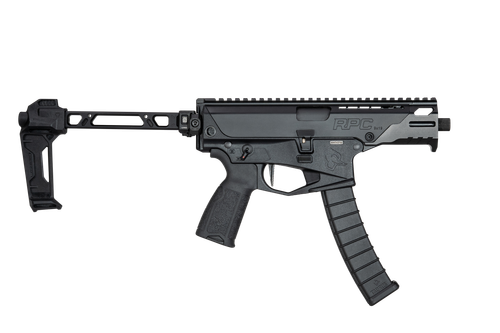 Taurus RPC PDW Pistol, 9mm, 4.5", Stirke Industries Side-Folding Brace, Black Cerakote, Threaded, Ambidextrous, 32 Rds