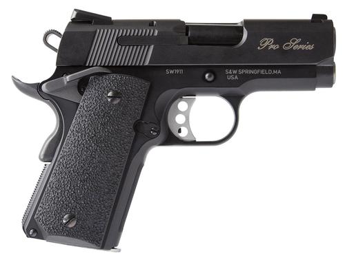 Smith & Wesson 1911 Performance Center Pro Pistol 178053, 9mm Luger, 3", Black Synthetic Grips, Black Finish, 8 Rd