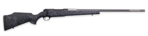 Weatherby Mark V Accumark Rifle, 340 WBY Mag, 26", Black w/Gray Webbing Stock, 3 Rds