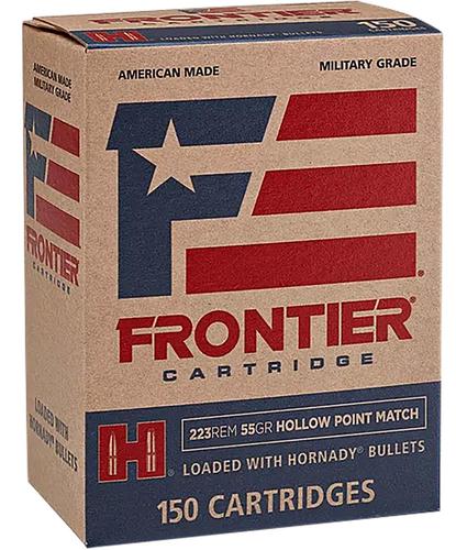 Hornady Frontier Rifle Ammunition FR1415, 223 Remington, Hollow Point Match, 55 gr, 3240 fps, 150 Rd/Bx