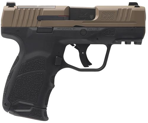 Heckler & Koch CC9 Optic Ready Pistol 81001193, 9mm Luger, 3.32in, Interchangeable Backstrap, Flat Dark Earth Finish, 12 Rds