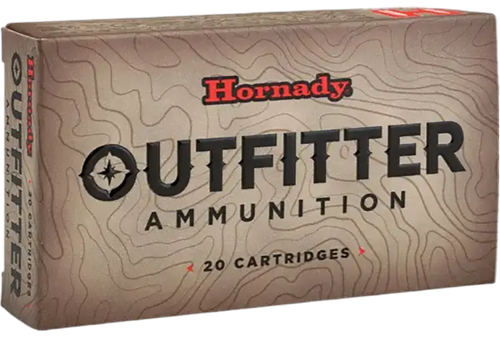 Hornady Outfitter Rifle Ammunition 823314, 375 H&H Mag, Copper Alloy eXpanding, 250 gr, 2700 fps, 20 Rd/Bx