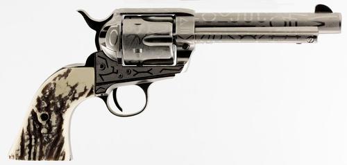 Taylors 1873 Cattleman Revolver OG1408, 45 Colt (LC), 5.5", Ivory Synthetic Grips, 6 Rd