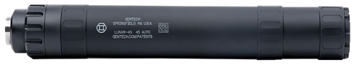 Gemtech Lunar 45 ACP Aluminum/Titanium Suppressor, Direct Thread