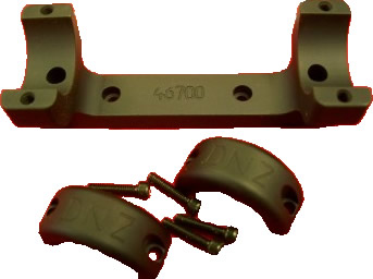 DNZ 46700 1 in High Matte Black Base/Rings For Remington 742-760