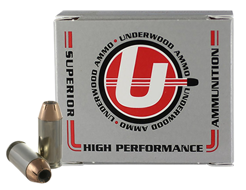 Underwood Pistol Ammunition, 460 Rowland, Jacketed Hollow Point (JHP), 185 GR, 1575 fps, 20 Rd/bx