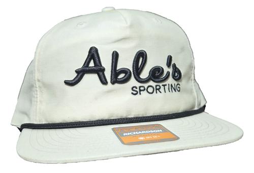 Able's Cap 256 Umpqua Birch, Black Rope Hat