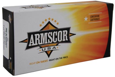 Armscor Rifle Ammunition FAC300AAC-1N, 300 AAC Blackout, 147 GR, Full Metal Jacket (FMJ), 20 Rd/bx
