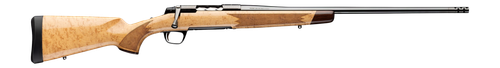 Browning X-Bolt 2 Medallion Rifle, 308 Win, 22", Birds Eye Maple Stock, Gloss Blued Finish, 4 Rds