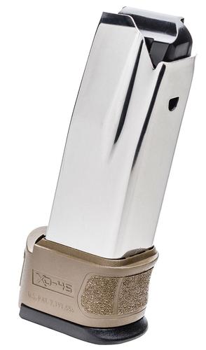 Springfield XD Mod.2 45 Automatic Colt Pistol (ACP) 10 Round Flat Dark Earth/Silver Replacement Magazine
