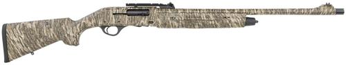 Escort PS Turkey Full Size Shotgun HEPS1224TRBL, 12 Gauge, 24", 3" Chmbr, Grooved Aluminum Receiver, Adjustable Mossy Oak Bottomland Synthetic Stock